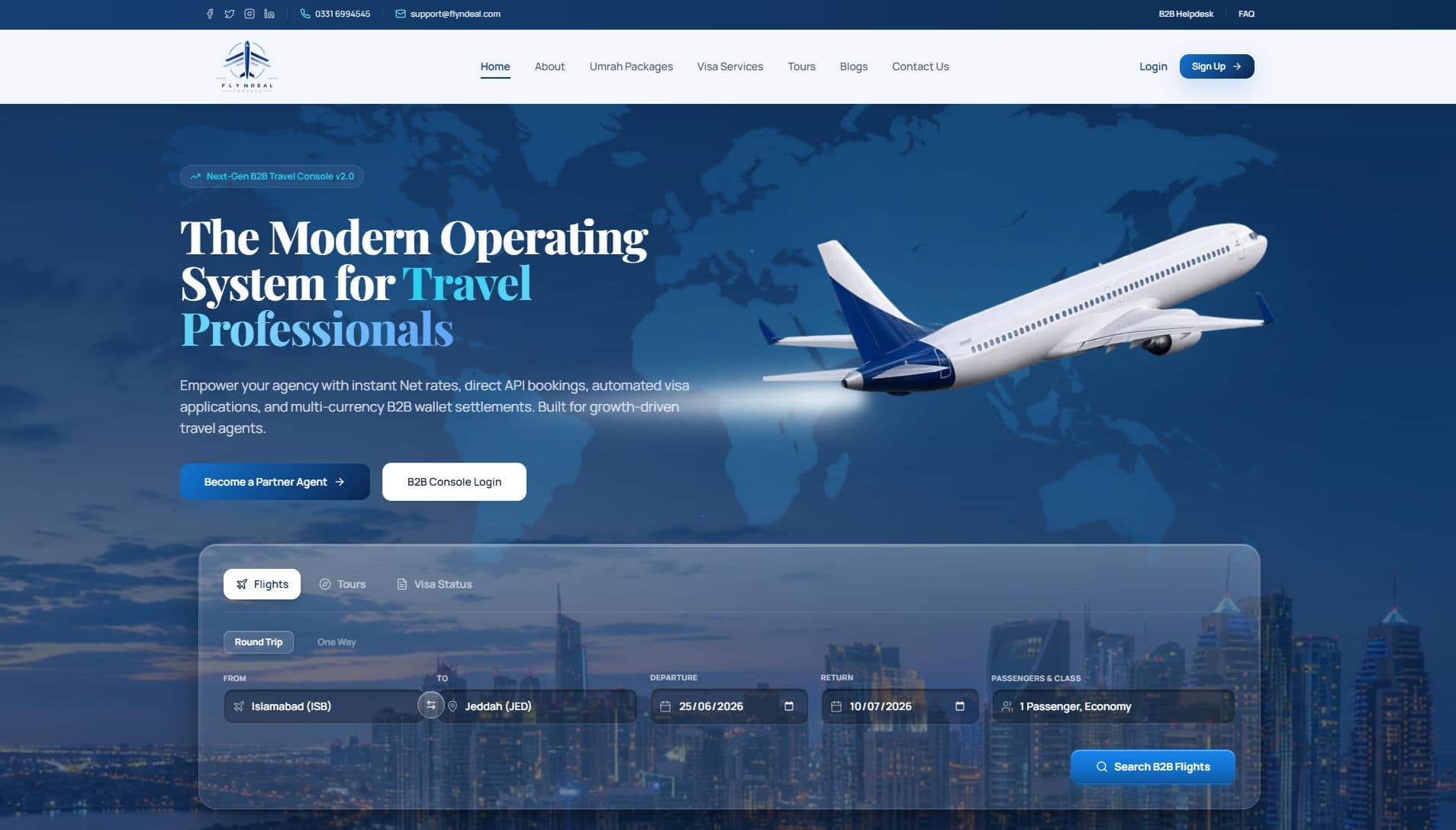FlyNDeal Airline Portal & Enterprise Travel ERP