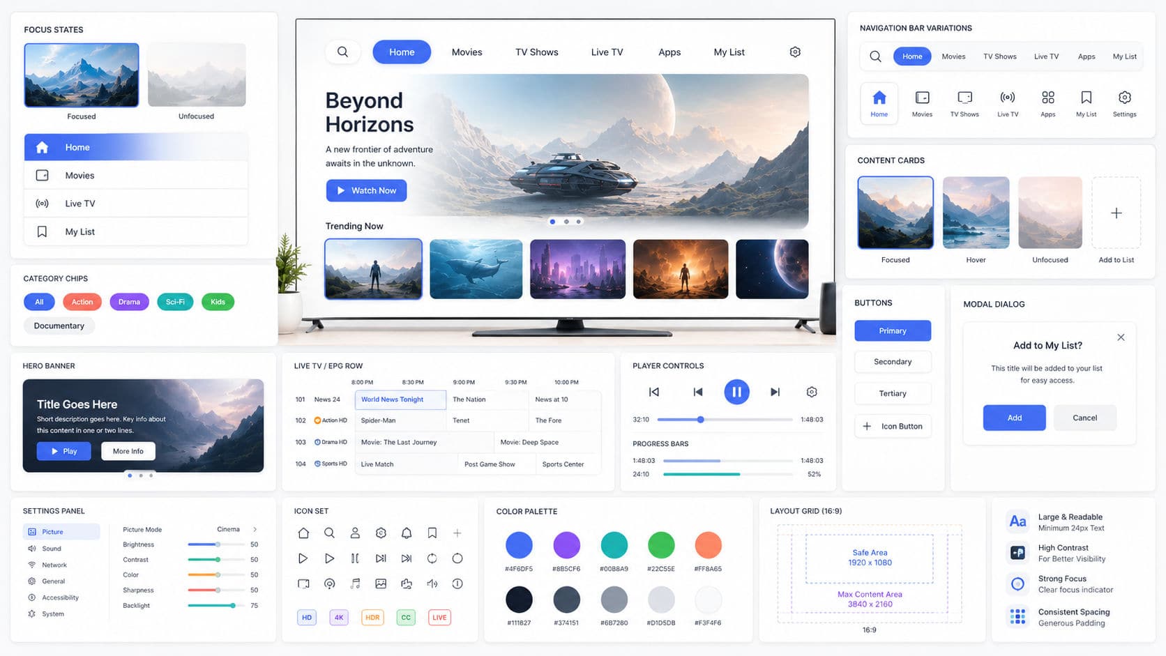Smart TV UI/UX Design